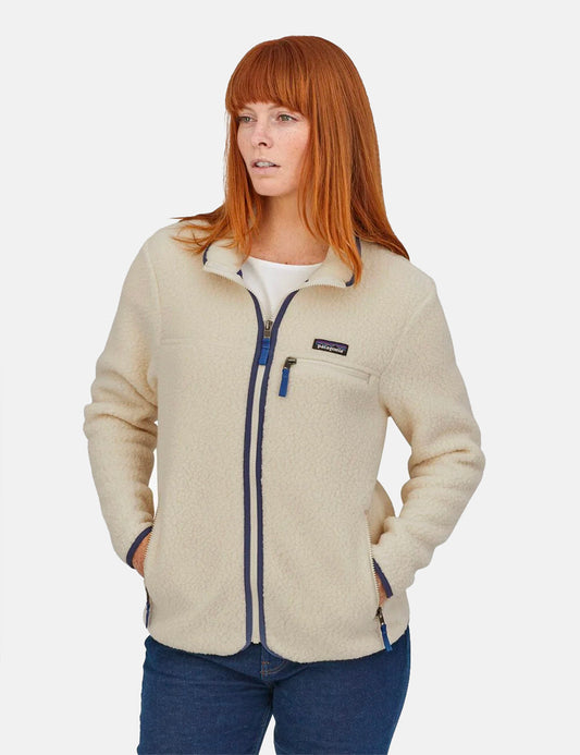 Pata Womens Retro Pile Jacket - Natural