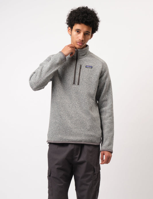 Pata Better Sweater 1/4 Zip Fleece - Stonewash Grey