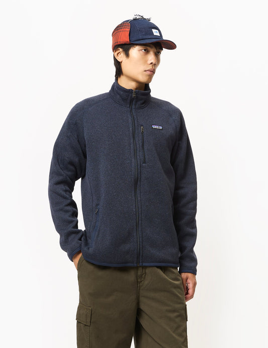 Pata Better Sweater Jacket - New Navy Blue