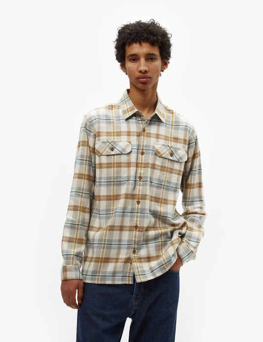 Pata Fjord Flannel Fields Shirt (Organic) - Natural