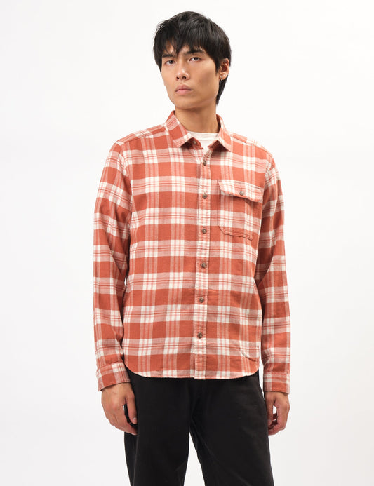 Pata LW Fjord Flannel Base Camp Shirt - Burnished Red